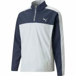 PUMA Men&apos;s Momentum Woven Golf 1/4 Zip Pullover