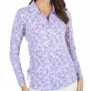IBKUL Women's Abstract Skin Print Adjustable Length Long Sleeve 1/4-Zip Polo 2 IBKUL Women's Abstract Skin Print Adjustable Length Long Sleeve 1/4-Zip Polo -GOIF SHOP 10497350 800 auto