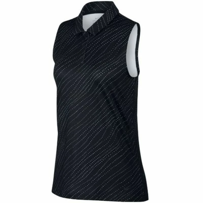 Nike Women's Dri-Fit Printed Sleeveless Polo 3 Nike Women's Dri-Fit Printed Sleeveless Polo