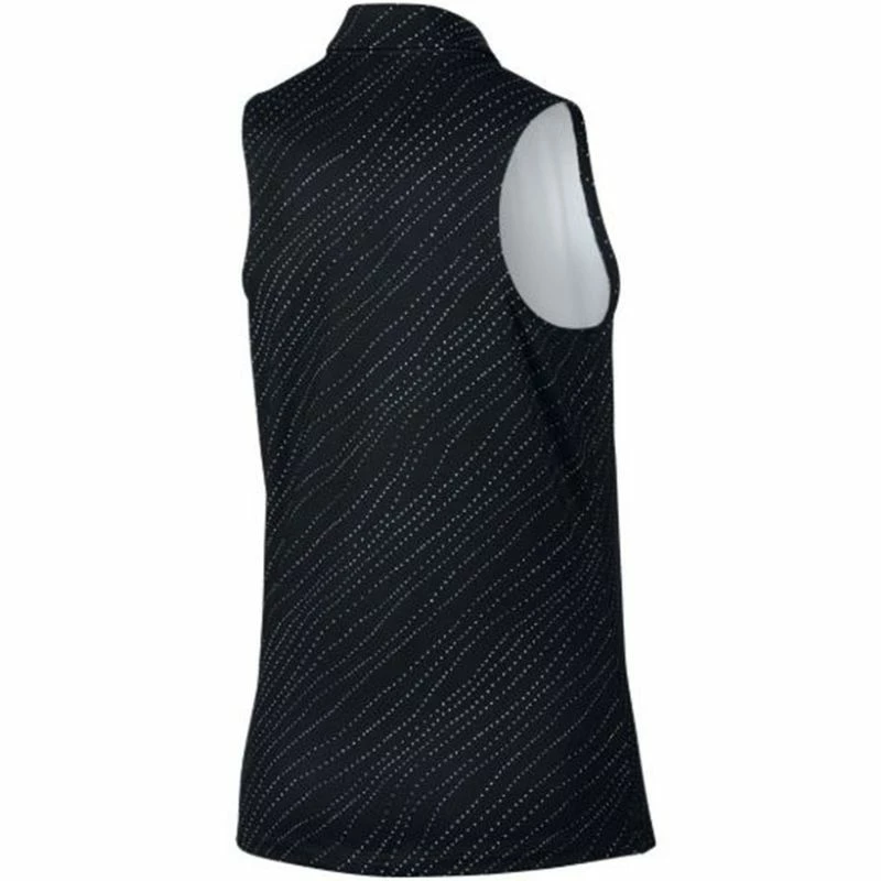 Nike Women's Dri-Fit Printed Sleeveless Polo 4 Nike Women's Dri-Fit Printed Sleeveless Polo - Image 2