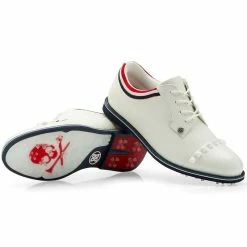 G/Fore Women's Grosgrain Stud Cap Toe Gallivanter Spikeless Golf Shoes -GOIF SHOP 9340511 800 auto