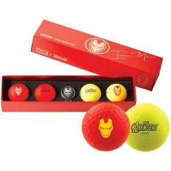 Volvik Vivid Marvel Iron Man Edition Golf Balls - 4 Pack -GOIF SHOP 9778159 800 auto