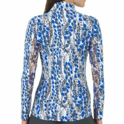 IBKUL Women&apos;s Kamila Print Long Sleeve Mock Neck Top -GOIF SHOP 9820318 800 auto