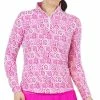 IBKUL Women&apos;s Terra Print Long Sleeve Mock Neck Top -GOIF SHOP 9829089 800 auto