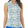 IBKUL Women's Sleeveless Polo - Izzy Print 1 IBKUL Women's Sleeveless Polo - Izzy Print -GOIF SHOP 9832990 800 auto