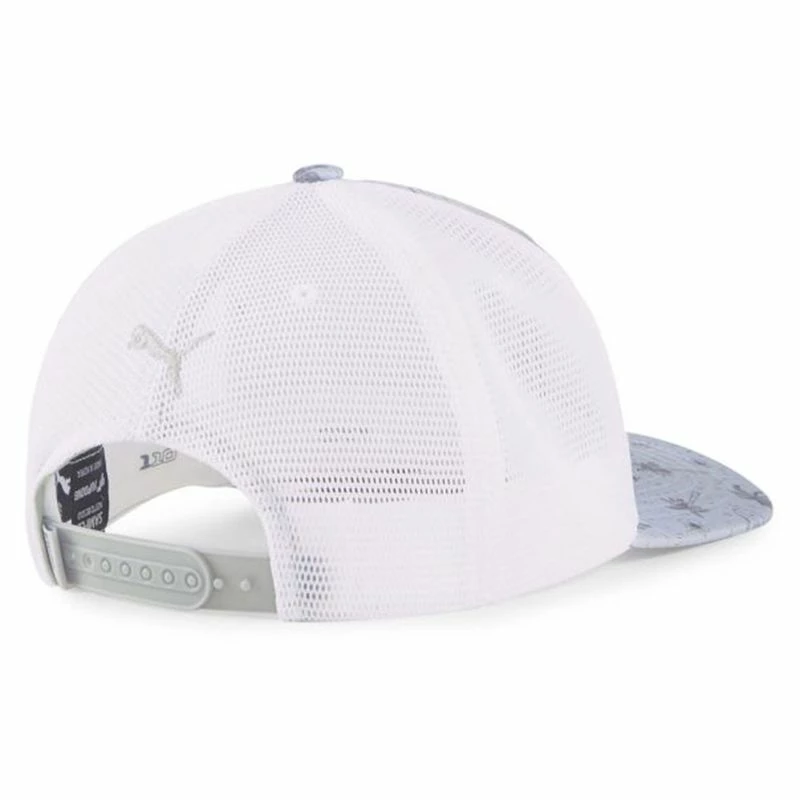 PUMA Men's Tropical Bliss P Trucker Snapback Hat 4 PUMA Men's Tropical Bliss P Trucker Snapback Hat - Image 2