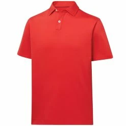 FootJoy Men's Athletic Fit Solid Lisle Polo