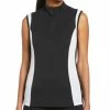 Callaway Women&apos;s Color Block Snap Front Sleeveless Golf Polo -GOIF SHOP 9977707 800 auto