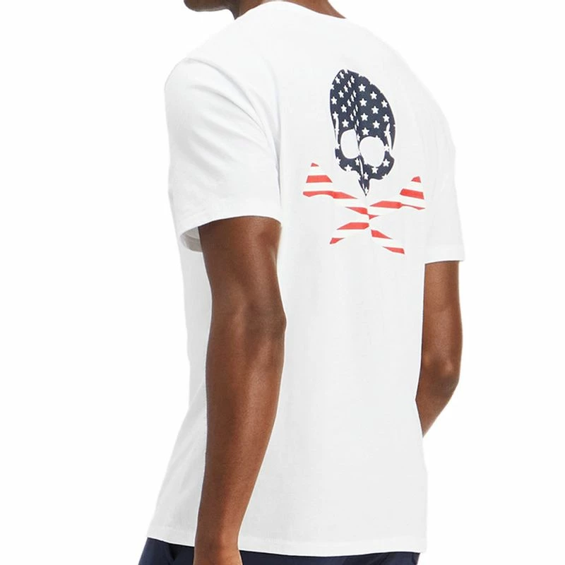 G/Fore Men's USA Skull & T's Cotton T-Shirt 5 G/Fore Men's USA Skull & T's Cotton T-Shirt - Image 3