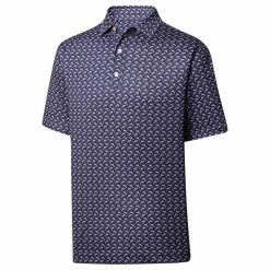 FootJoy Men's Lisle Leaping Dolphins Print Polo